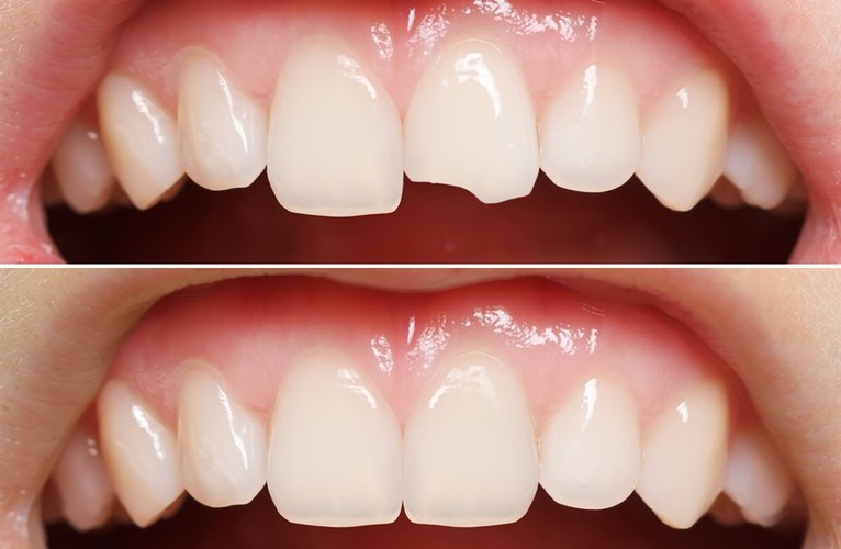 الحشوات التجميلية للاسنان الأمامية